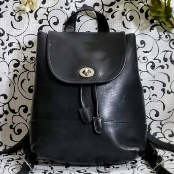 Coach Handbags - COACH- VINTAGE LEATHER BACKPACK- DAYPACK